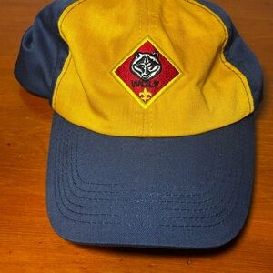 Boy Scouts of America Wolf Red, Yellow and Blue Kid’s Baseball Hat, Embroidered